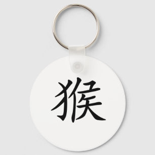 中国のな(占星術の)十二宮図-猿 キーホルダー