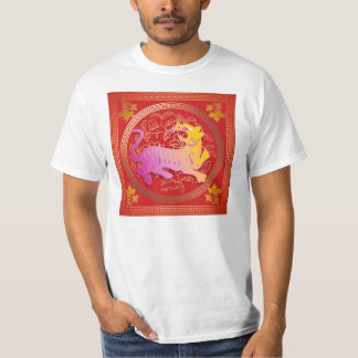 中国のな(占星術の)十二宮図 Tシャツ