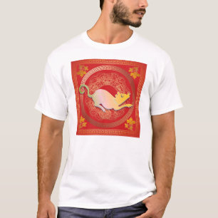 中国のな(占星術の)十二宮図 Tシャツ