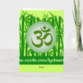 中国のなOMの挨拶状 カード (裏面)