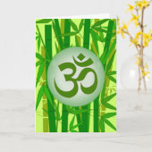 中国のなOMの挨拶状 カード (黄色い花)