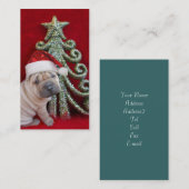 中国のなshar peiの子犬 名刺 (正面/裏面)