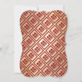 中国のの結婚シンプル愛と写真感謝していカード サンキューカード (裏面)