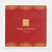 中国のの結婚フローラバラは赤と金ゴールド (正面)