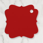 中国のの結婚フローラバラは赤と金ゴールド フェイバータグ (裏面)