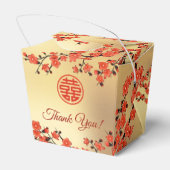 中国のの結婚赤金ゴールド フェイバーボックス (裏面サイド)