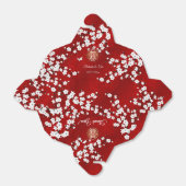 中国のの赤結婚白金ゴールド フェイバーボックス (折り畳みなし)