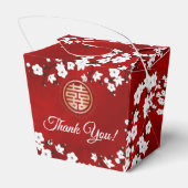 中国のの赤結婚白金ゴールド フェイバーボックス (裏面サイド)