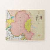 中国のイラスト地図 ジグソーパズル (横)