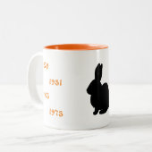 中国のウサギの年1939年から2023年 ツートーンマグカップ (正面左)