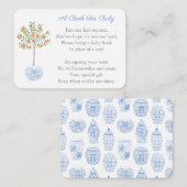 中国のオレンジ色の木が本の赤ちゃんシャワーをもたらす エンクロージャーカード (正面/裏面)