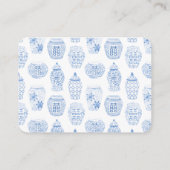 中国のオレンジ色の木が本の赤ちゃんシャワーをもたらす エンクロージャーカード (裏面)