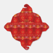 中国のカスタム新年赤結び抜きFB フェイバーボックス (折り畳みなし)