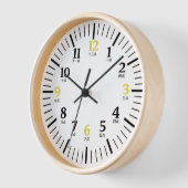 中国のキャラクターブラック金ゴールド数字 壁時計 (傾斜)