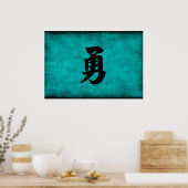 中国のキャラクター絵画が勇気を出す ポスター (キッチン)