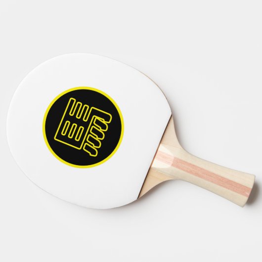 中国のキャラクター馬伝統的中国〔占星術の〕十二宮図 卓球ラケット (横)