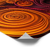 中国のクリステッド金髪の犬のポートレート ポスター (角)