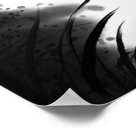 中国のスタイルレトロイン絵画ク ポスター (角)