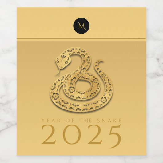 中国のスネーク2025年モノグラエレガントムBL ワインラベル (シングルラベル)
