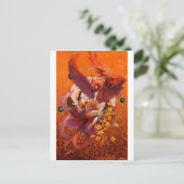 中国のスピリット・オブ・ザ・フェニックスwエレメンテ中国のル ポストカード (スタンド正面)