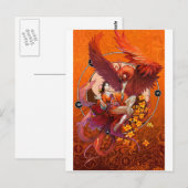 中国のスピリット・オブ・ザ・フェニックスwエレメンテ中国のル ポストカード (正面/裏面)