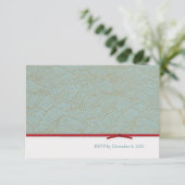 中国のダブルハピネス 返信葉書セット 出欠カード (スタンド正面)