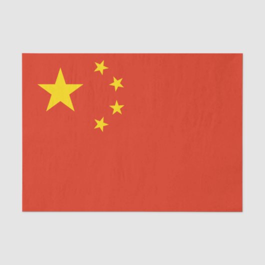 中国のティッシュペーパー、中国国旗のティッシュペーパー 薄葉紙 (正面)