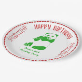 中国のテイクアウトレストランメニューカスタム誕生日 ペーパープレート (アングル)