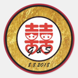 中国のデザイン結婚式用シール ラウンドシール