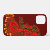 中国のドラゴンの赤と金のデザイン Case-Mate iPhoneケース (裏面 (横))