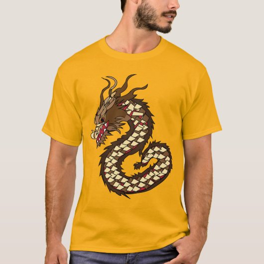 中国のドラゴンアート Tシャツ (正面)