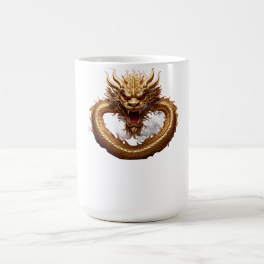 中国のドラゴンパワー コーヒーマグカップ (中央)