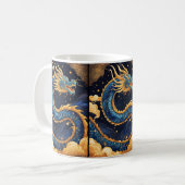 中国のドラゴンマグカップ コーヒーマグカップ (正面左)