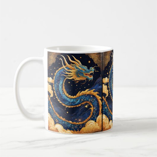 中国のドラゴンマグカップ コーヒーマグカップ (左)