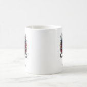 中国のドラゴン オーダーメイドの名前 コーヒーマグカップ (中央)