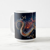 中国のドラゴン コーヒーマグカップ (正面左)