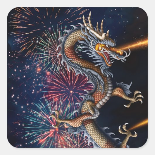 中国のドラゴン スクエアシール (正面)
