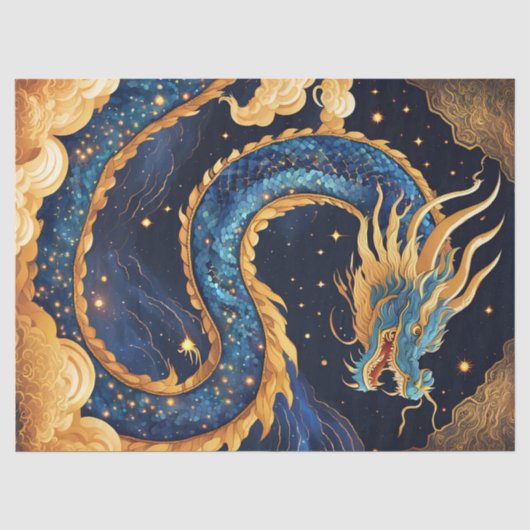 中国のドラゴン ティシュペーパー 薄葉紙 (正面)