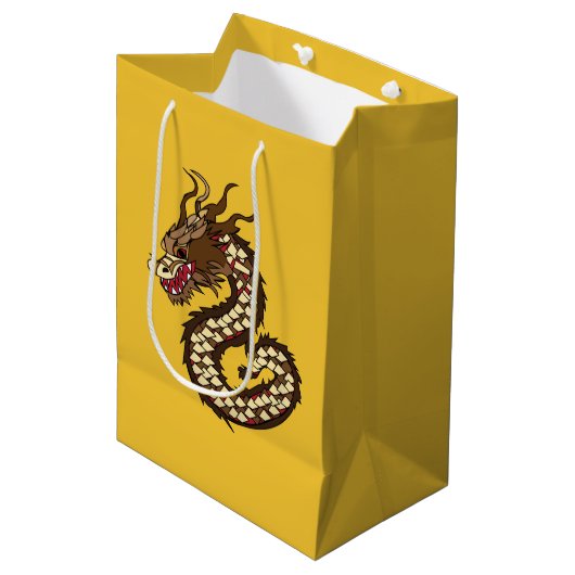 中国のドラゴン ミディアムペーパーバッグ (正面アングル)