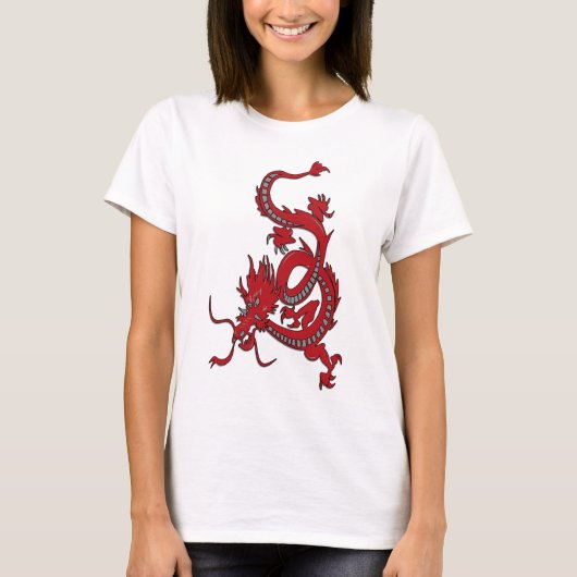 中国のドラゴン - 中国の旧正月 Tシャツ (正面)