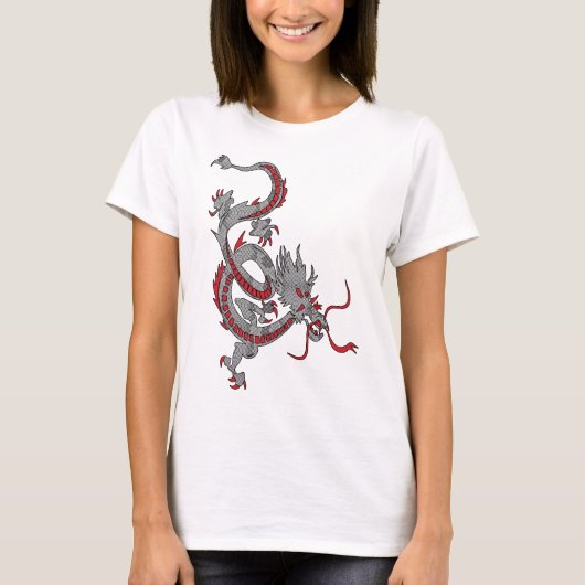 中国のドラゴン - 龍の年 Tシャツ (正面)