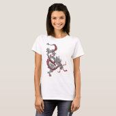 中国のドラゴン - 龍の年 Tシャツ (正面フル)