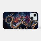 中国のドラゴン iPhone 15ケース (裏面横)