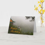 中国のハッピーバースデー カード (黄色い花)