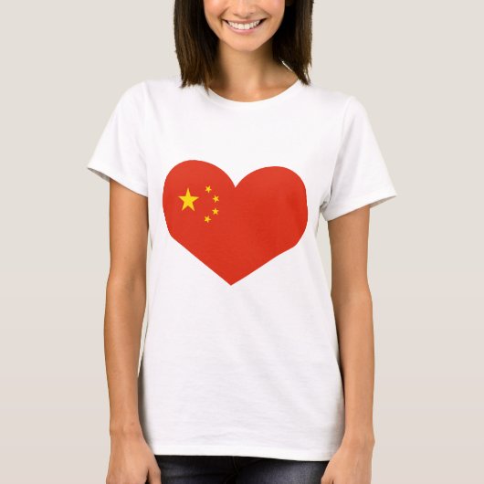 中国のハート Tシャツ (正面)