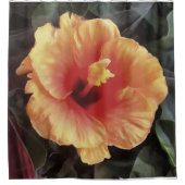 中国のバラフラワー芸術的フローラ開花 シャワーカーテン (正面)