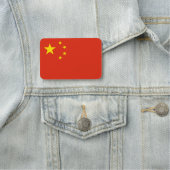 中国のフラグ付き愛国的な名前タグ 名札 (インサイチュ)