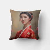 中国のプリンセスポートレート クッション (裏面)