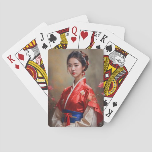 中国のプリンセスポートレート トランプ (裏面)