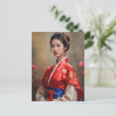 中国のプリンセスポートレート ポストカード (スタンド正面)
